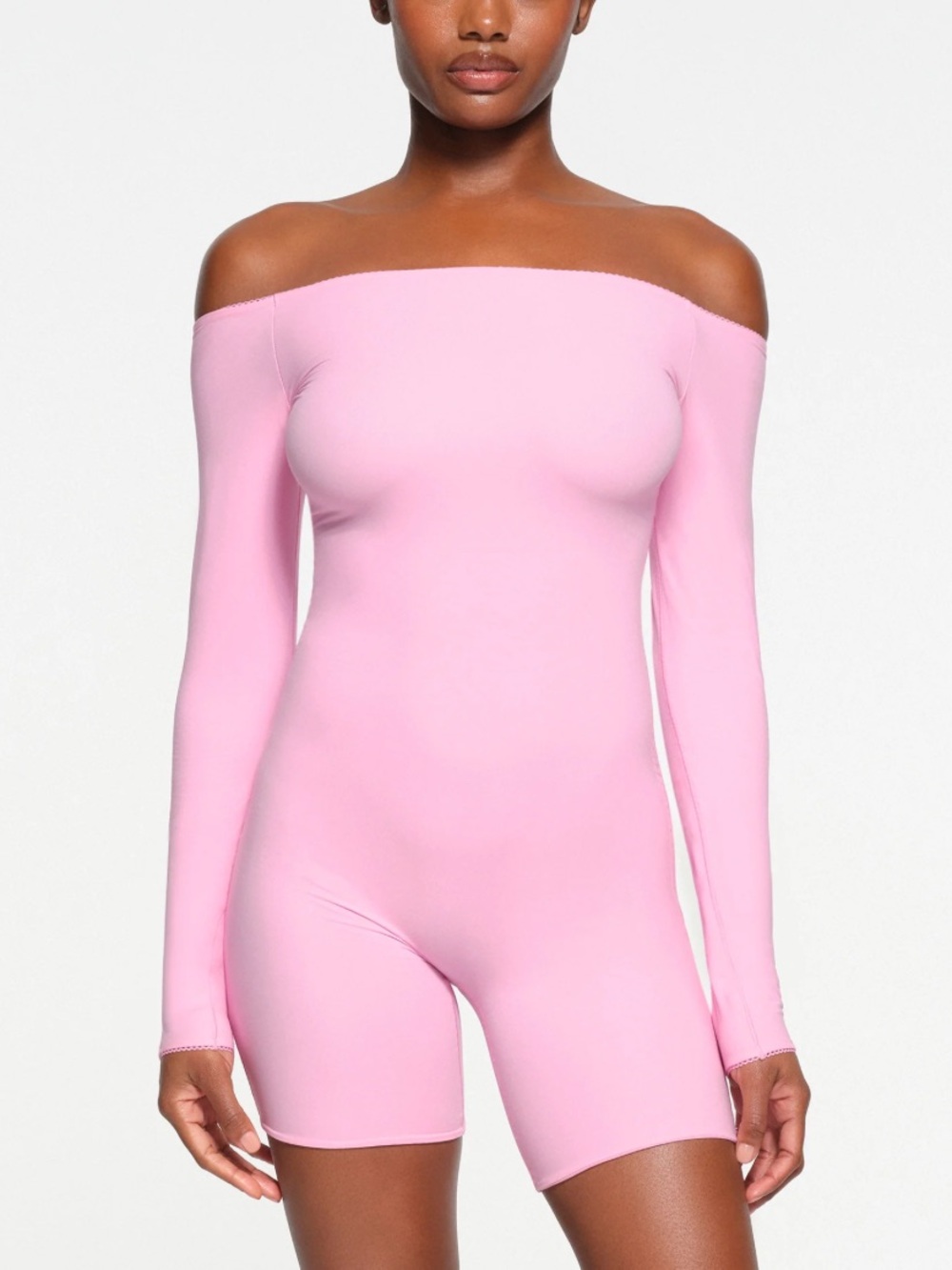 SKIMS Fits Everybody Picot Off-The-Shoulder Onesie S